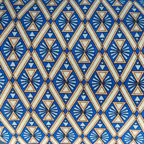 HERMES Navy Beige Diamond Silk 7869 UA Tie