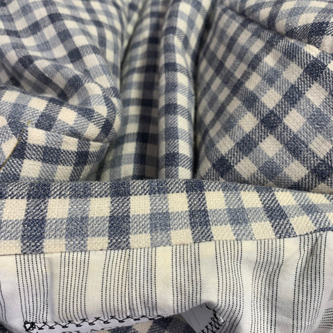 BLACK FLEECE Size 42 Cream Grey Plaid Wool Silk Linen Sport Coat