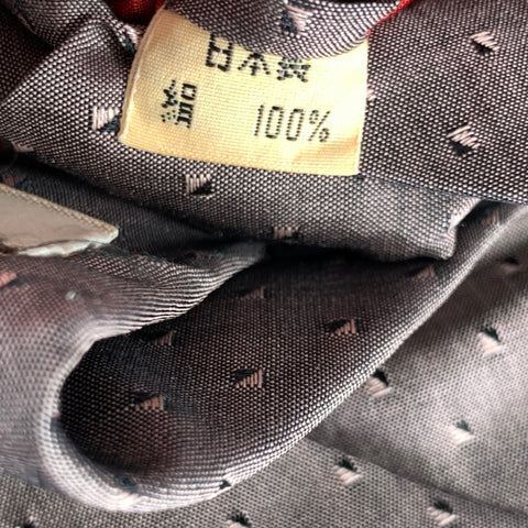 ISSEY MIYAKE Pink Black Diamond Silk Tie