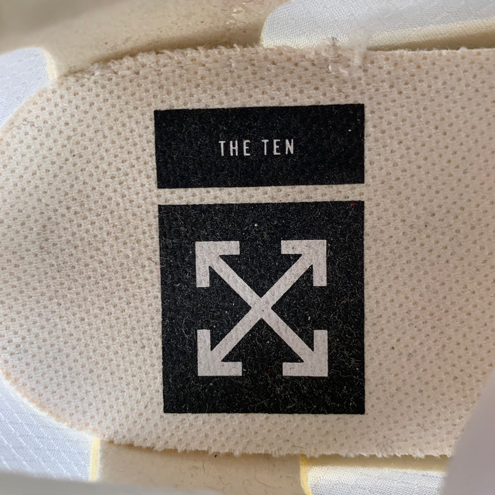 NIKE x OFF-WHITE 2017 Size 11 The Ten White Translucent Synthetic Athletic Sneakers
