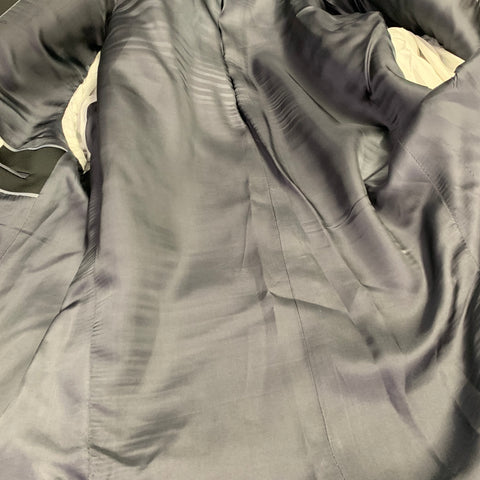DUCKIE BROWN Size 42 Navy Black Wool Tuxedo Sport Coat