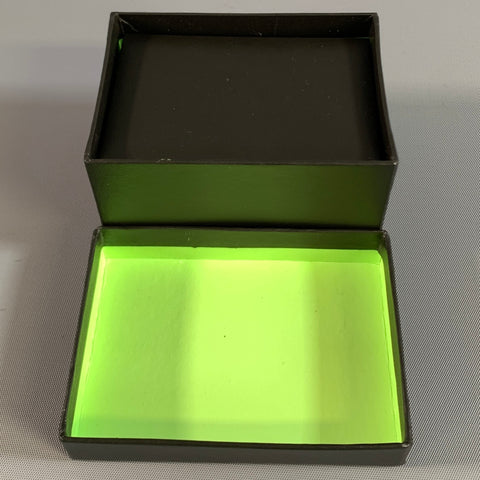 PAUL SMITH Silver Green & Blue Stripe Cuff Links