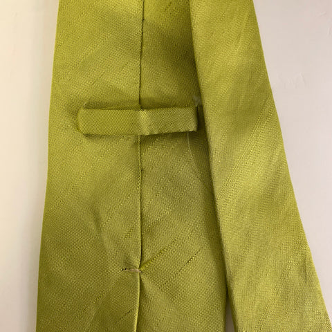 DOLCE & GABBANA Green Lime Jacquard Silk Tie