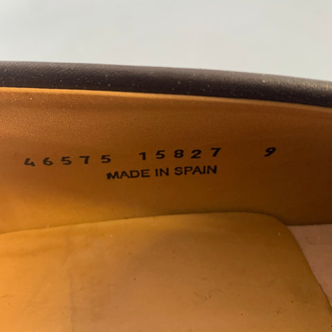 MORJAS Size 10 Brown Leather Penny Loafers