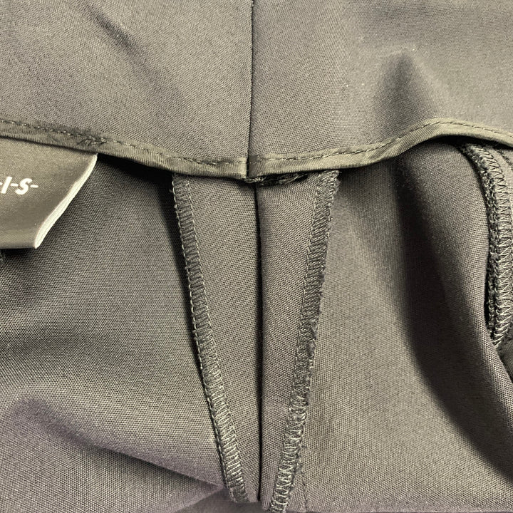 AKRIS Size 12 Black Cotton Blend Side Zipper Dress Pants