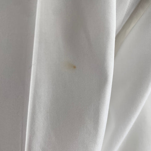 RALPH LAUREN Size XL White Solid Cotton Tuxedo Long Sleeve Shirt