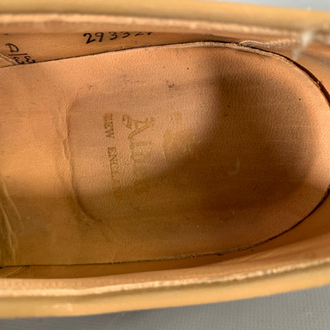 ALDEN Size 8.5 Tan Suede Derby Lace Up Shoes
