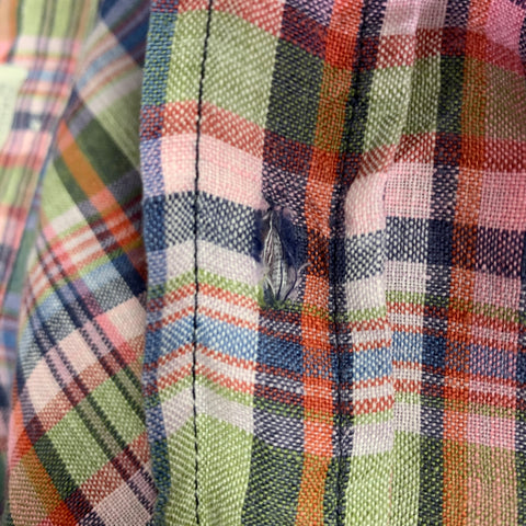 TAYLOR STITCH Size 40 Multi Color Plaid One Pocket Long Sleeve Shirt