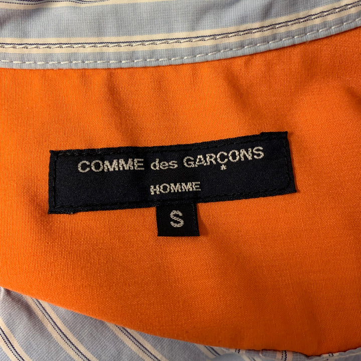 COMME des GARCONS HOMME Size S Blue Orange White Patchwork Long Sleeve Shirt