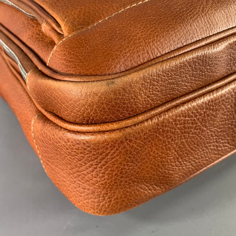 BRUNELLO CUCINELLI Tan Leather Briefcase Bag