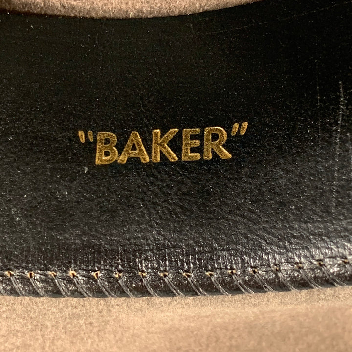 BORSALINO Baker Brown Taupe Felt Fedora Hat