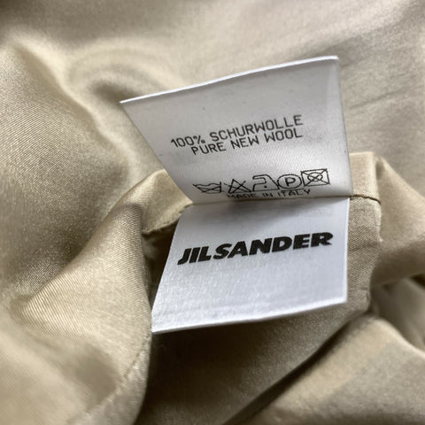 JIL SANDER Size 6 Black Wool Notch Lapel Jacket Blazer