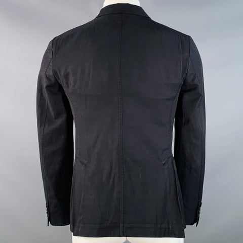 ACNE STUDIOS PE12 Taille 34 Veste Sport en Viscose Lin Coton Noir