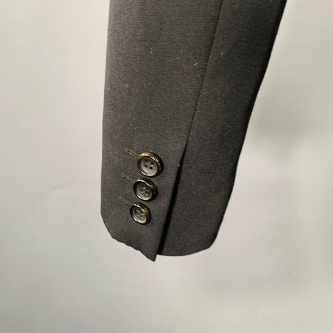 COMME des GARCONS Size XS Black Wool Single Breasted Sport Coat