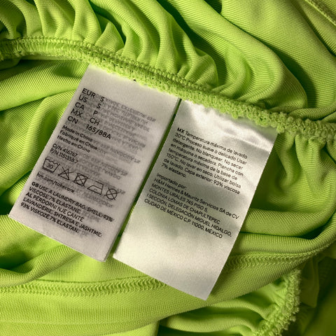 MUGLER Size S Green Viscose Knee Length Dress