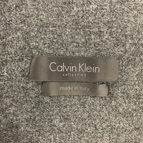 CALVIN KLEIN COLLECTION Size 42 Grey Charcoal Wool Notch Lapel Sport Coat