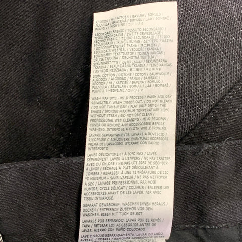 Jean ample en sergé de coton noir et gris MM6 MAISON MARGIELA taille 25