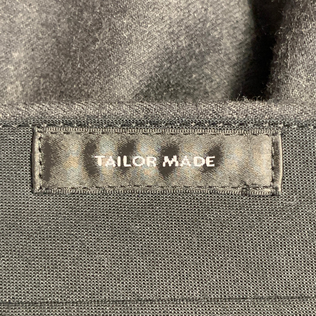 JIL SANDER Size 30 Grey Charcoal Twill Wool Tapered Dress Pants