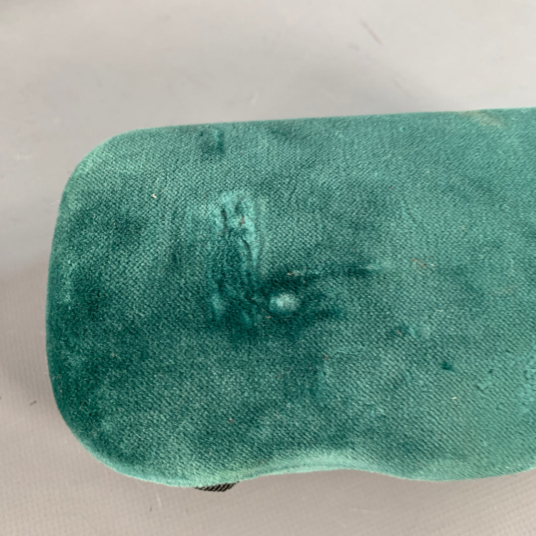 GUCCI Blue Gold Monogram Acetate Square Sunglasses