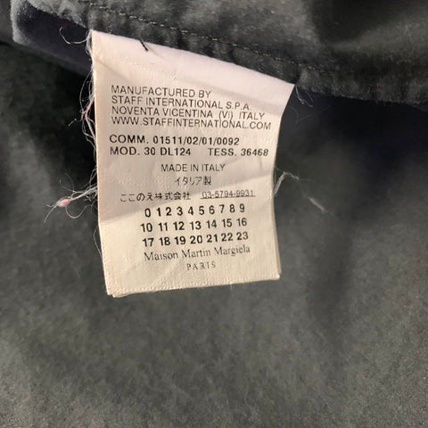 MAISON MARTIN MARGIELA Size L Black Cotton Long Sleeve Shirt