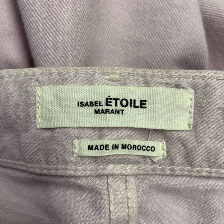 ISABEL MARANT Size L Purple Lavender Cotton Blend 5 Pocket Jeans