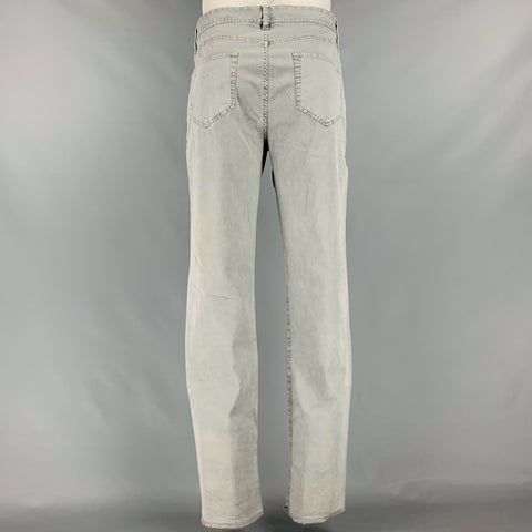 JAMES PERSE Size 34 Grey Wash Cotton Jean Cut Casual Pants
