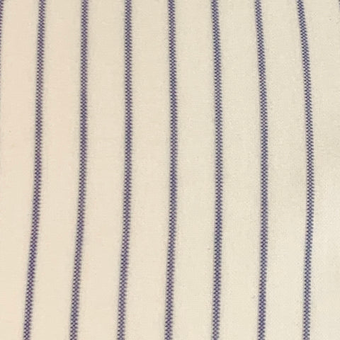 BRUNELLO CUCINELLI Size S White Blue Pinstripe Cotton Leisure Fit Long Sleeve Shirt