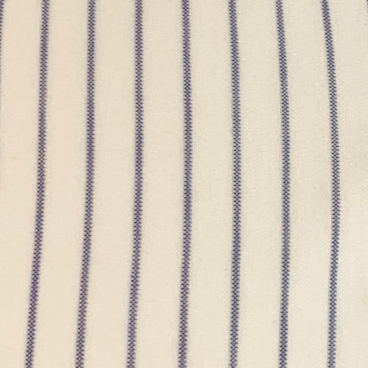 BRUNELLO CUCINELLI Size S White Blue Pinstripe Cotton Leisure Fit Long Sleeve Shirt