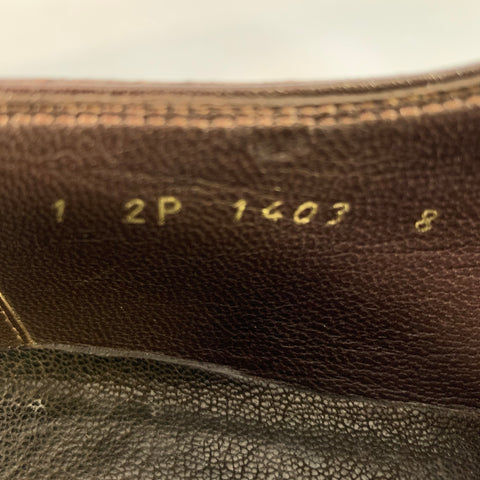 PRADA Size 8 Brown 2P 1403 Leather Monk Strap Loafers