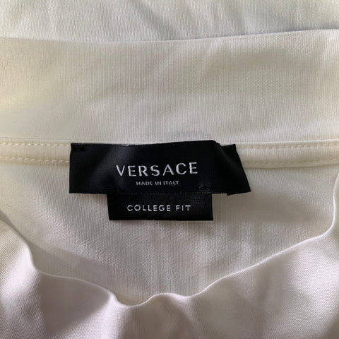 VERSACE Dream Size M White Print Muscle Tank T-shirt