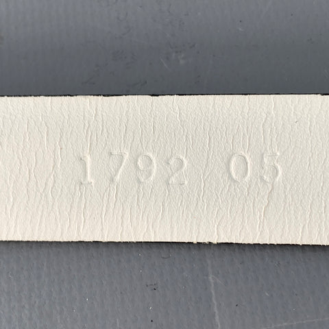 WCM NEW YORK Size M White Leather Belt