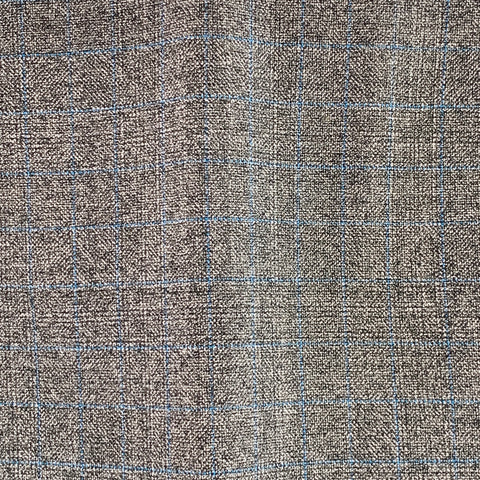 CALVIN KLEIN 205W39NYC Size 36 Grey Blue Grid Wool Flat Front Zip Fly Dress Pants