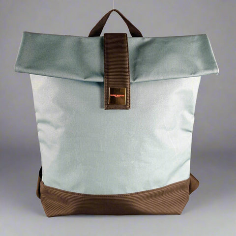 ISSEY MIYAKE Teal Black Cotton Blend Backpack