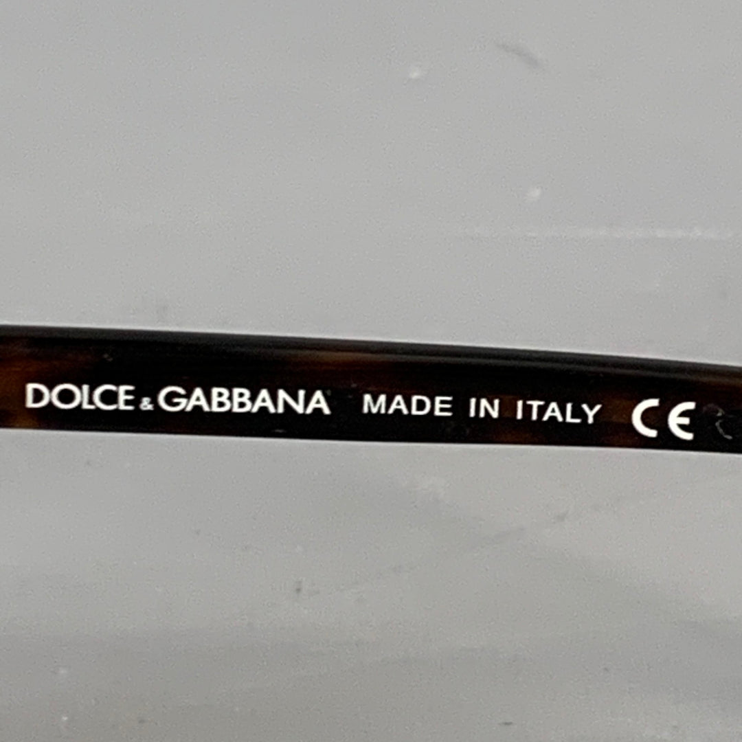 DOLCE & GABBANA Gold Tortoiseshell Metal Pilot Sunglasses