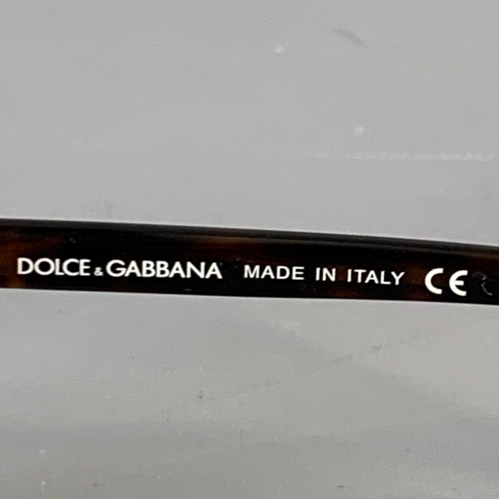 DOLCE & GABBANA Gold Tortoiseshell Metal Pilot Sunglasses