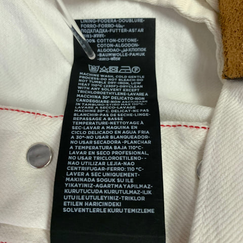 TOM FORD Size 31 White Cotton Button Fly Jeans