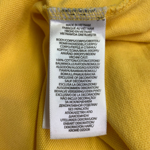 POLO by RALPH LAUREN Size L Yellow Cotton Short Sleeve Polo