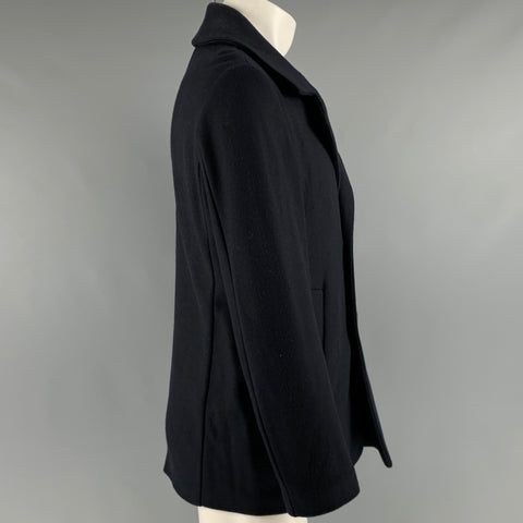 JIL SANDER Caban en Laine Marine Taille M