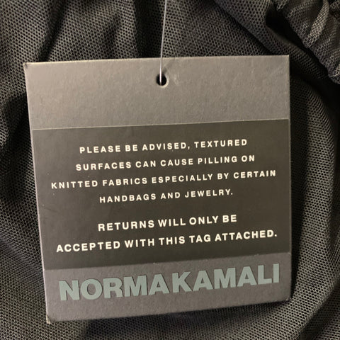 NORMA KAMALI Size XL Black Nylon Blend Sheer Dress Pants