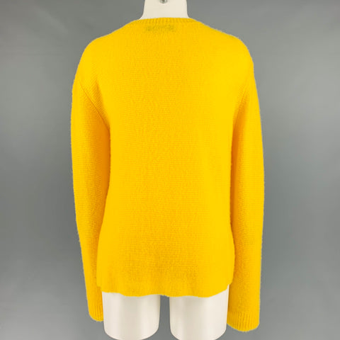 STELLA McCARTNEY Jersey asimétrico de seda de cachemira amarillo talla 6