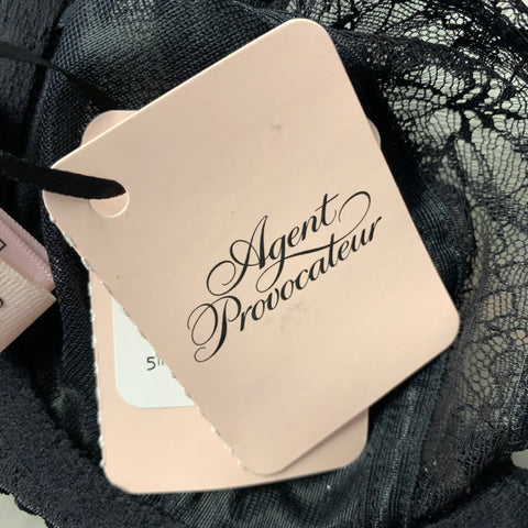 AGENT PROVOCATEUR Size 32 Black Polyamide Blend Lace Bralette Lingerie
