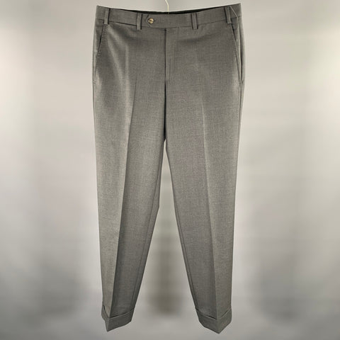 ATELIER MUNRO Size 32 Dark Grey Wool Slim Fit Dress Pants