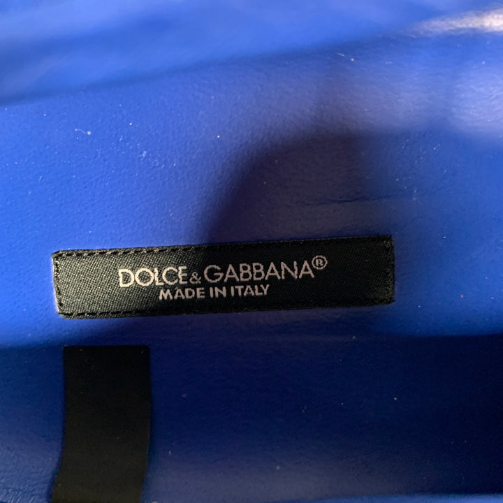 DOLCE & GABBANA Size 10 Blue Cobalt Nylon Sneakers