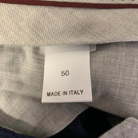 BRUNELLO CUCINELLI Size 40 Navy Wool Notch Lapel Suit