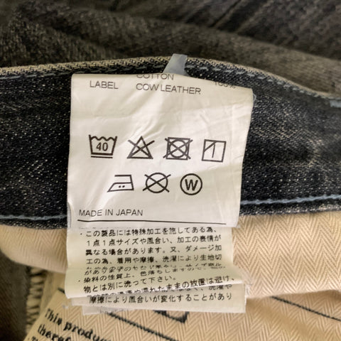 NEIGHBORHOOD Size 32 Black Wash Selvedge Denim Relaxed fit Jeans