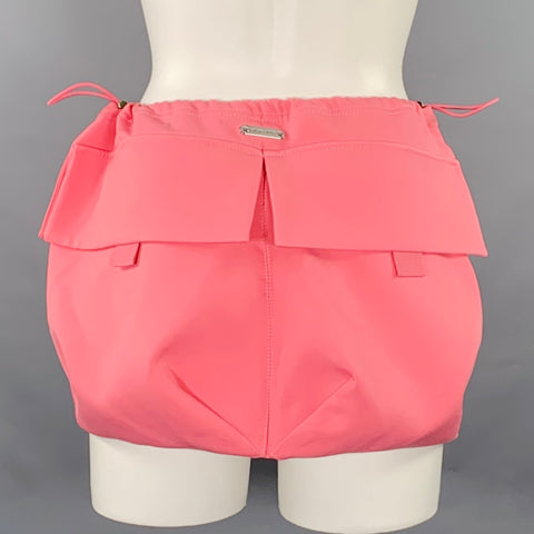 PRIVATE POLICY Size XS Pink Polyester Bubble Cargo Skirt