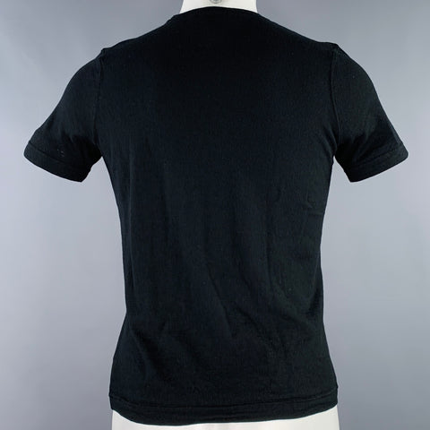 THEORY Size S Black Wool Crew Neck T-shirt