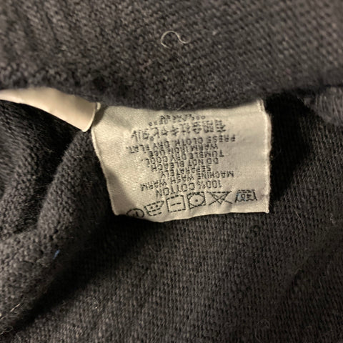 KAPITAL Size L Black Cotton Crew Neck Pullover