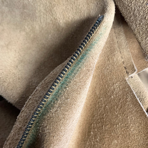YVES SAINT LAURENT Chest Size 46 Size 46 Camel Tan Leather Zip Up Coat