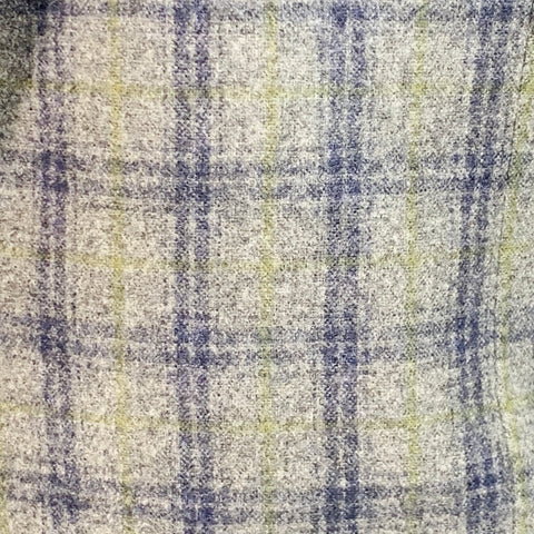 PAUL STUART Size 41 Grey Navy Green Plaid Wool Notch Lapel Sport Coat
